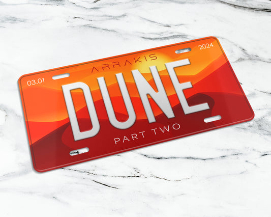 Dune Part 2 (2024) movie license plate