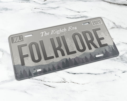 Folklore era license plate