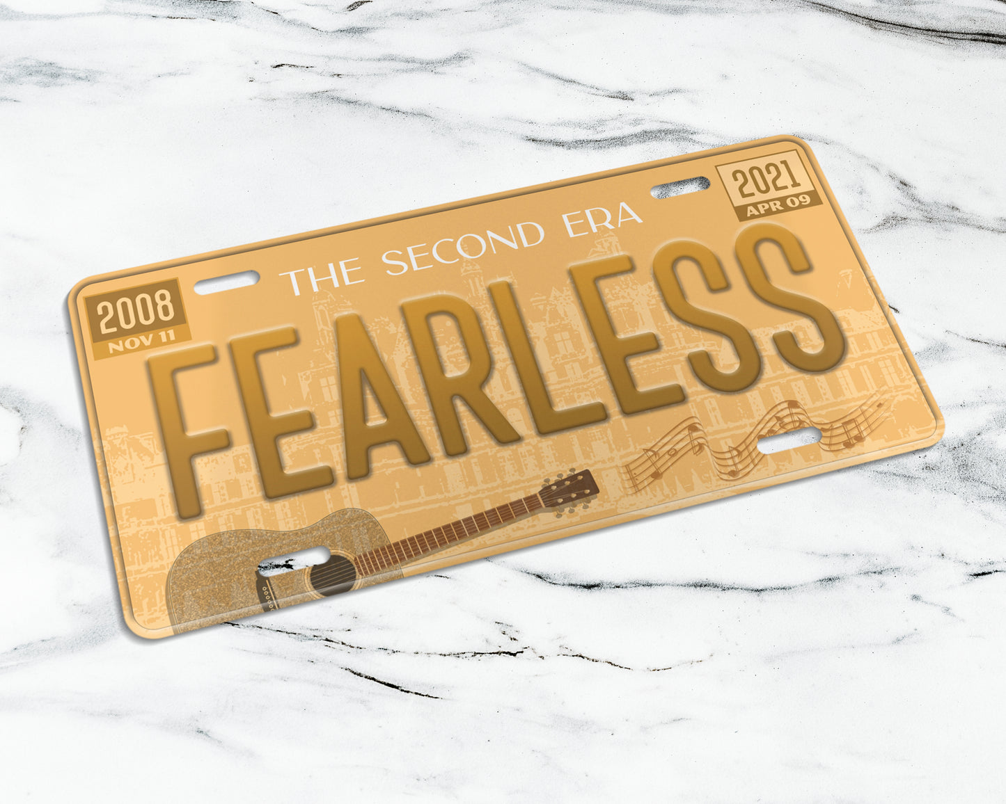 Fearless era license plate