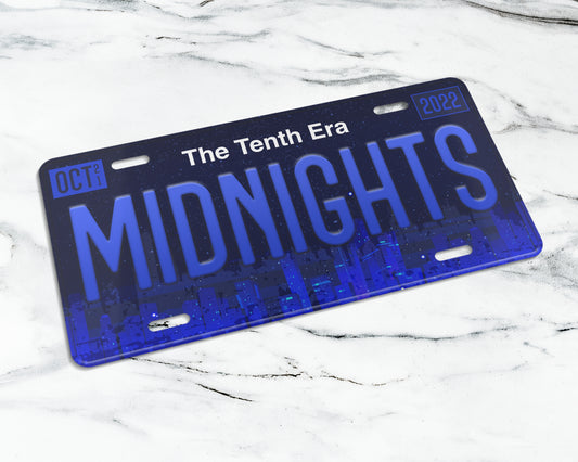 Midnights era license plate