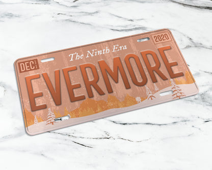 Evermore era license plate