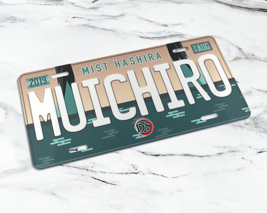 Muichiro license plate