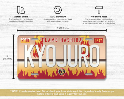 Kyojuro license plate