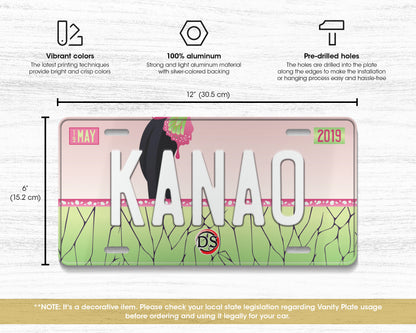 Kanao license plate