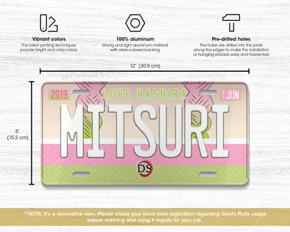 Mitsuri license plate