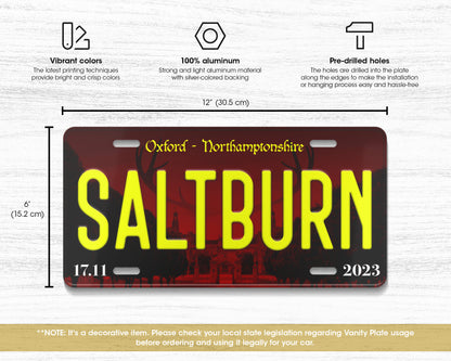 Saltburn (2023) movie license plate