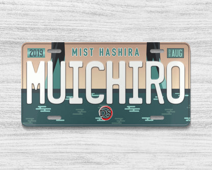 Set of the Hashira license plate