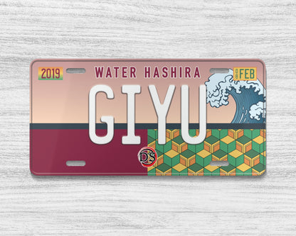 Set of the Hashira license plate