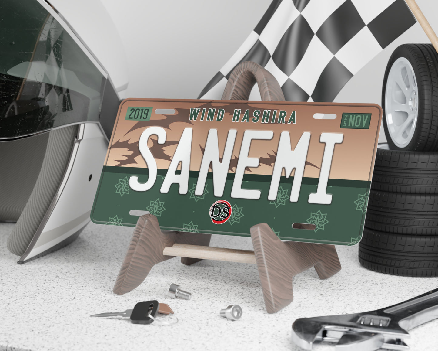 Sanemi license plate