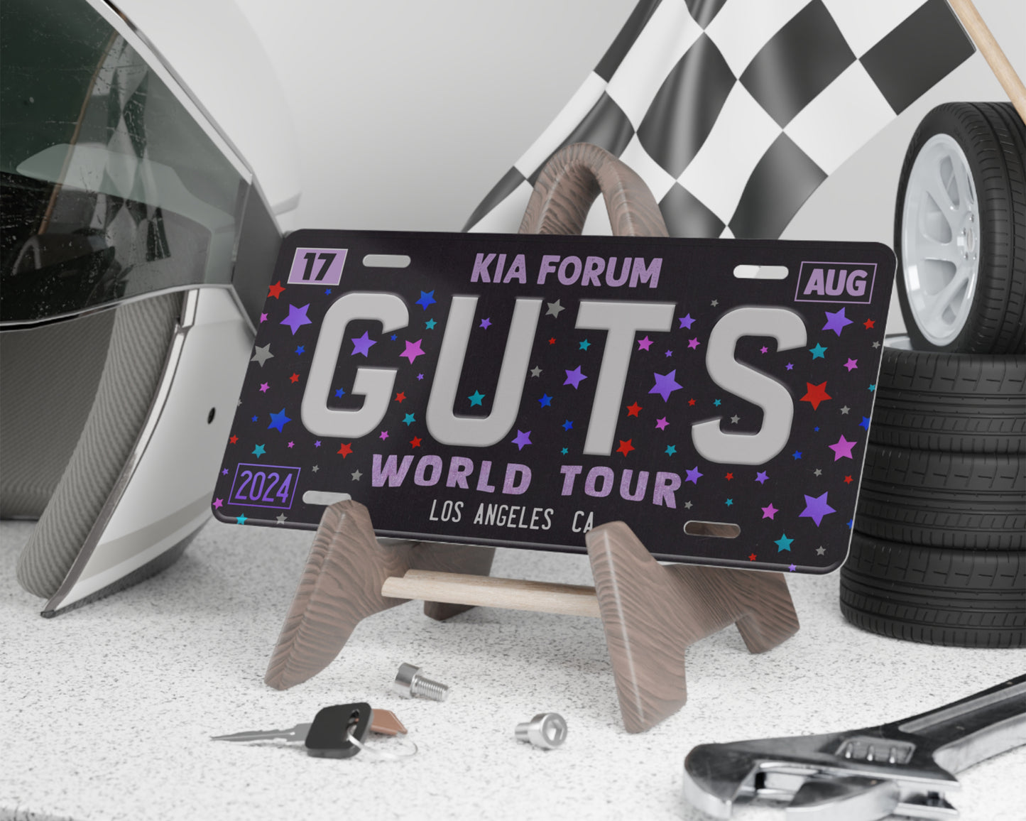 Guts World Tour license plate