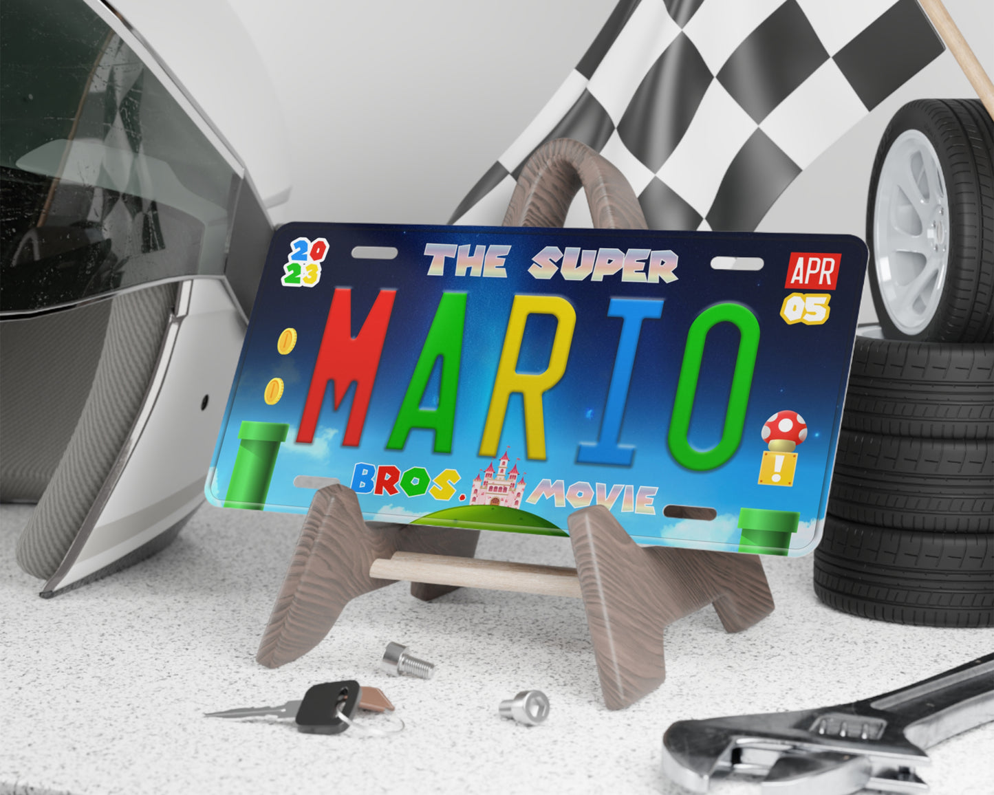 Mario Movie (2023) movie license plate