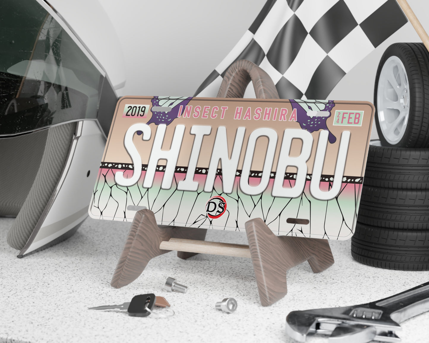 Shinobu license plate