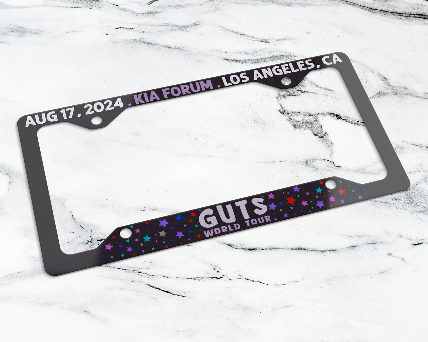 Guts World Tour license plate frame