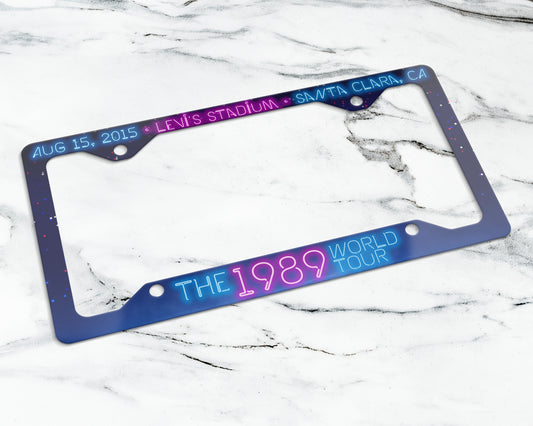 The 1989 World Tour license plate frame