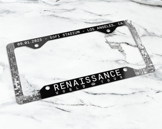 Renaissance World Tour license plate frame