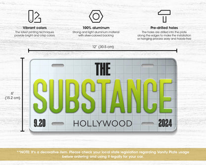 The Substance (2024) movie license plate