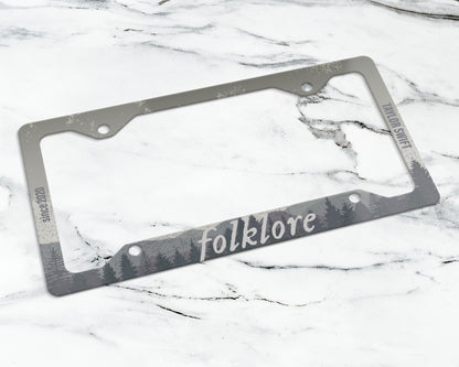 Folklore era license plate frame