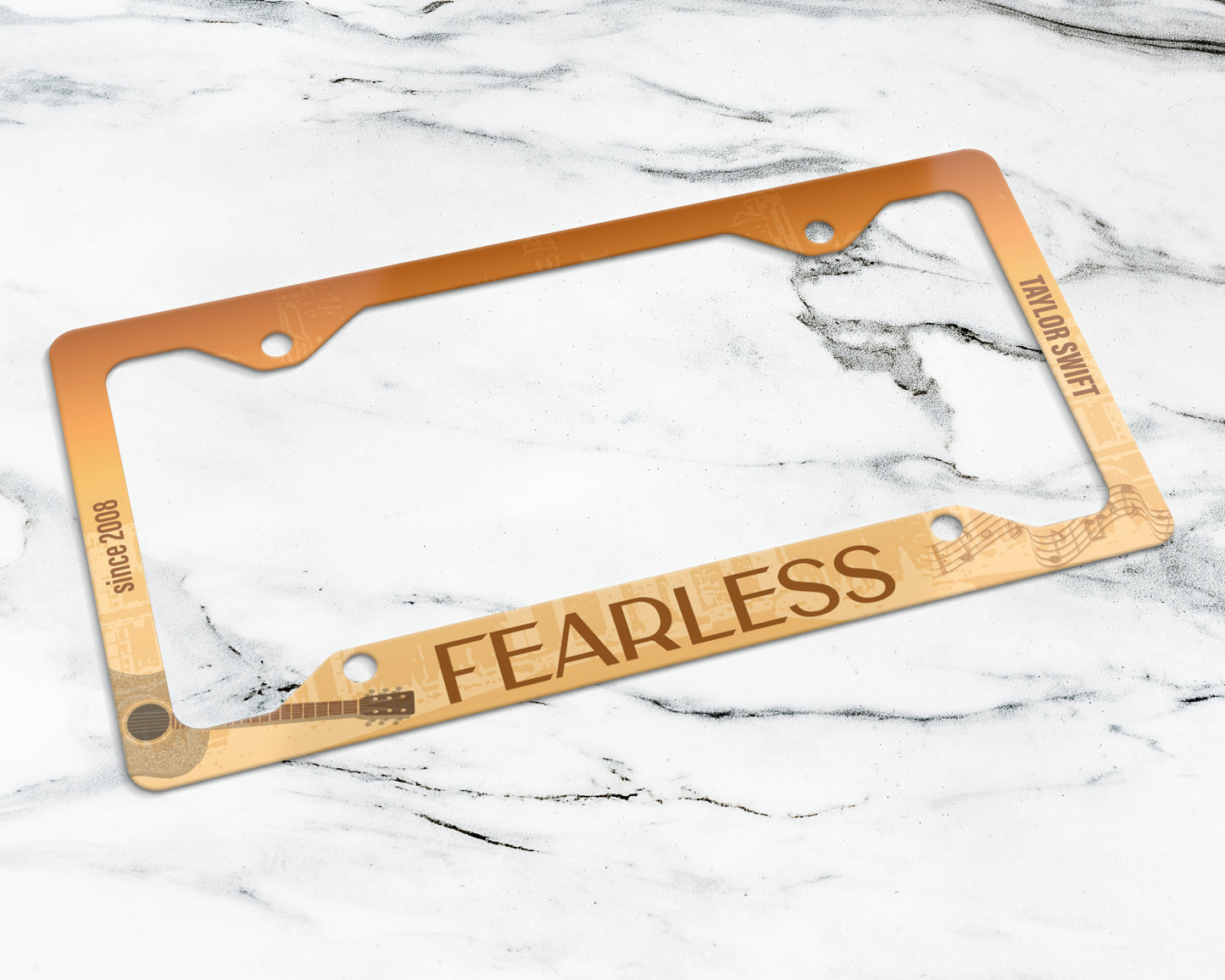 Fearless era license plate frame