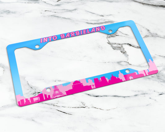 Barbie (2023) movie license plate frame