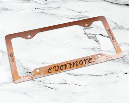 Evermore era license plate frame