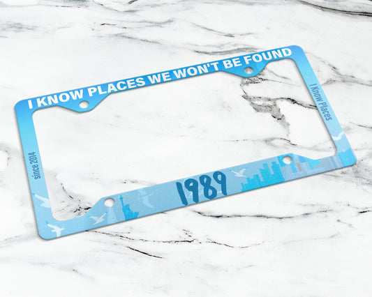 1989 era license plate frame