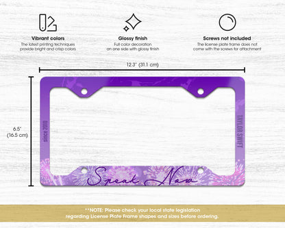 Speak Now era license plate frame