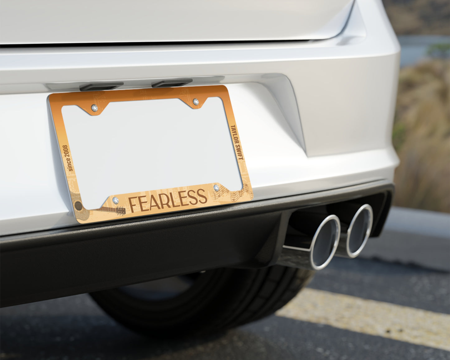 Fearless era license plate frame