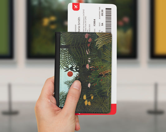 Henri Rousseau - Virgin Forest with Sunset passport cover