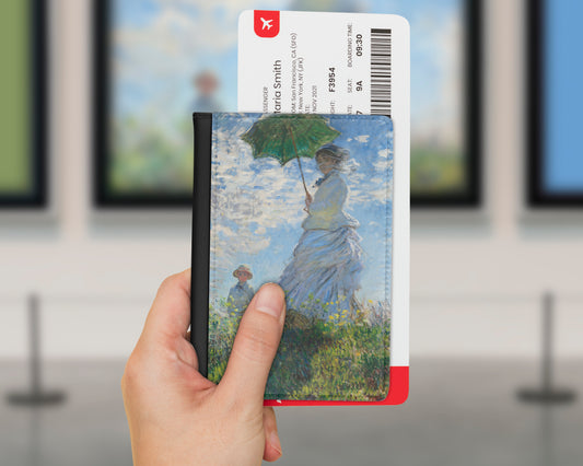 Claude Monet - Woman with a Parasol - Madame Monet and Her Son passport cover