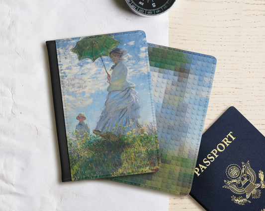 Claude Monet - Woman with a Parasol - Madame Monet and Her Son passport cover