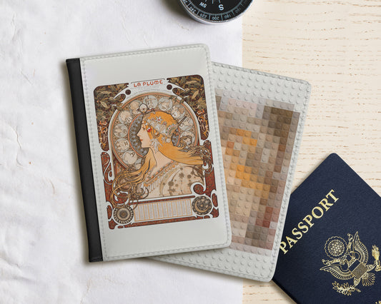 Alphonse Maria Mucha - Zodiaque (La Plume) passport cover