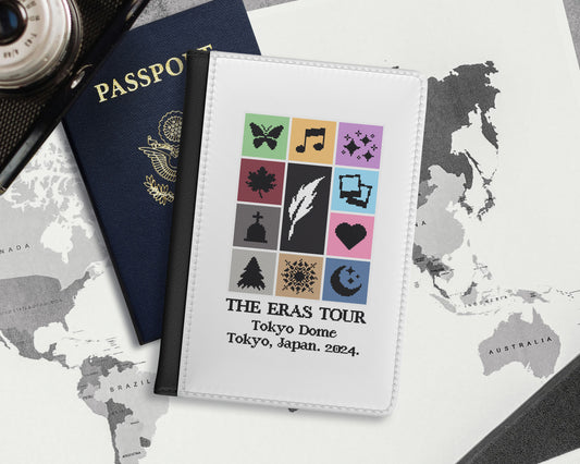 The Eras Tour pixel art style passport cover