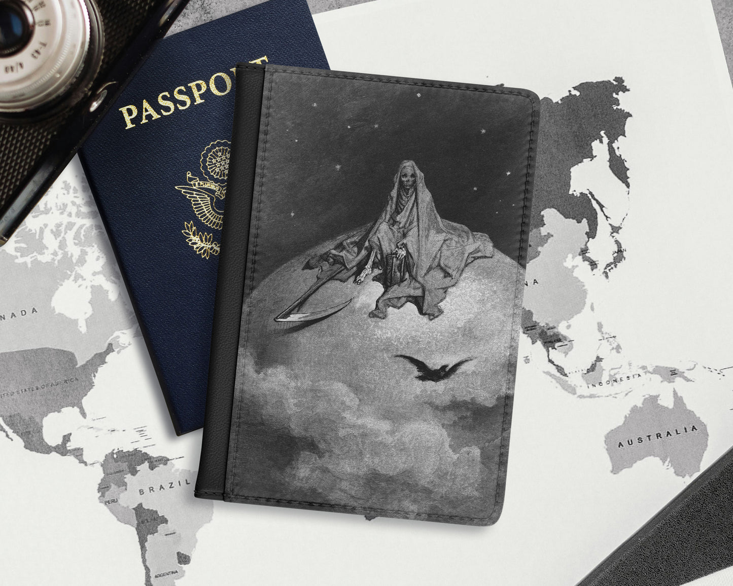 Gustave Dore - The Raven passport cover