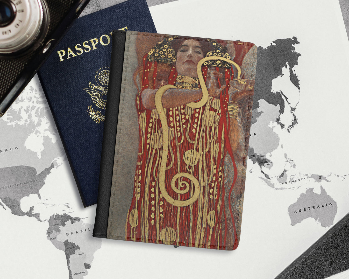 Gustav Klimt - Hygieia passport cover