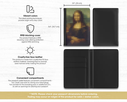 Leonardo Da Vinci - Lisa del Giocondo passport cover