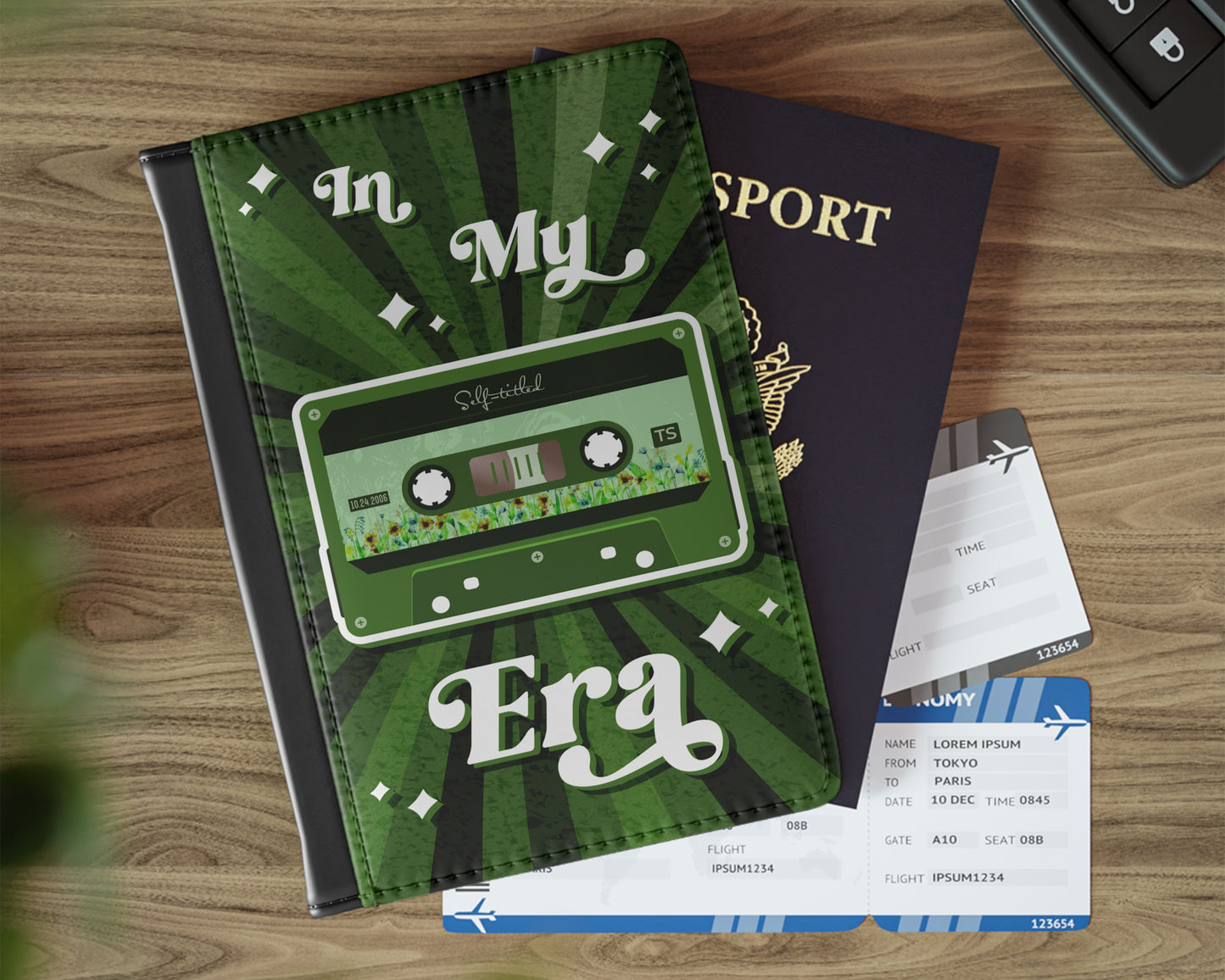 In my Self-titled era vintage cassette tape passport cover