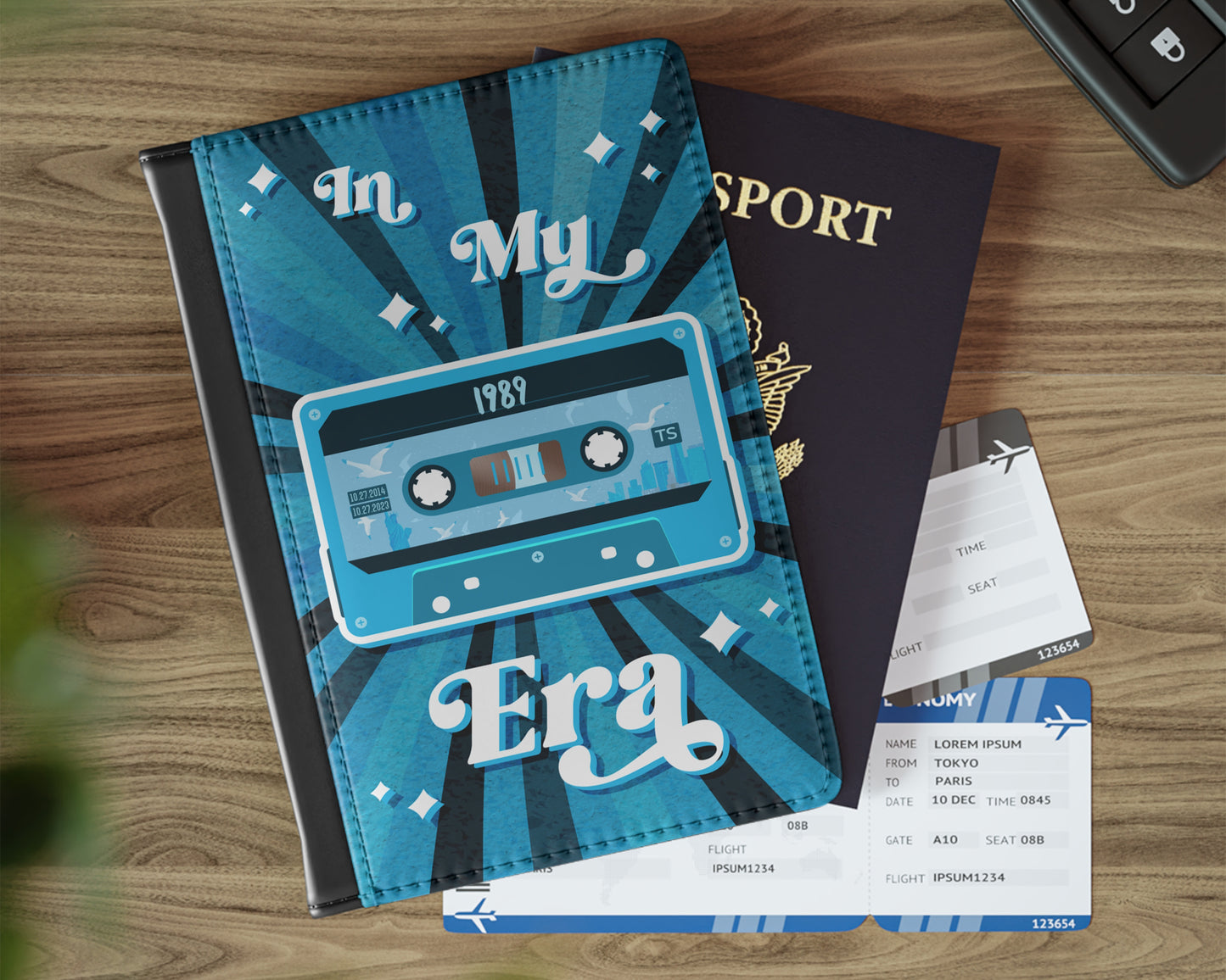 In my 1989 era vintage cassette tape passport cover