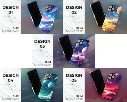 Galaxy skies in anime style iPhone case