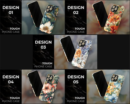 Watercolor flowers iPhone case