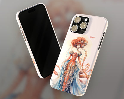 Scorpio Zodiac sign watercolor Goddess iPhone case