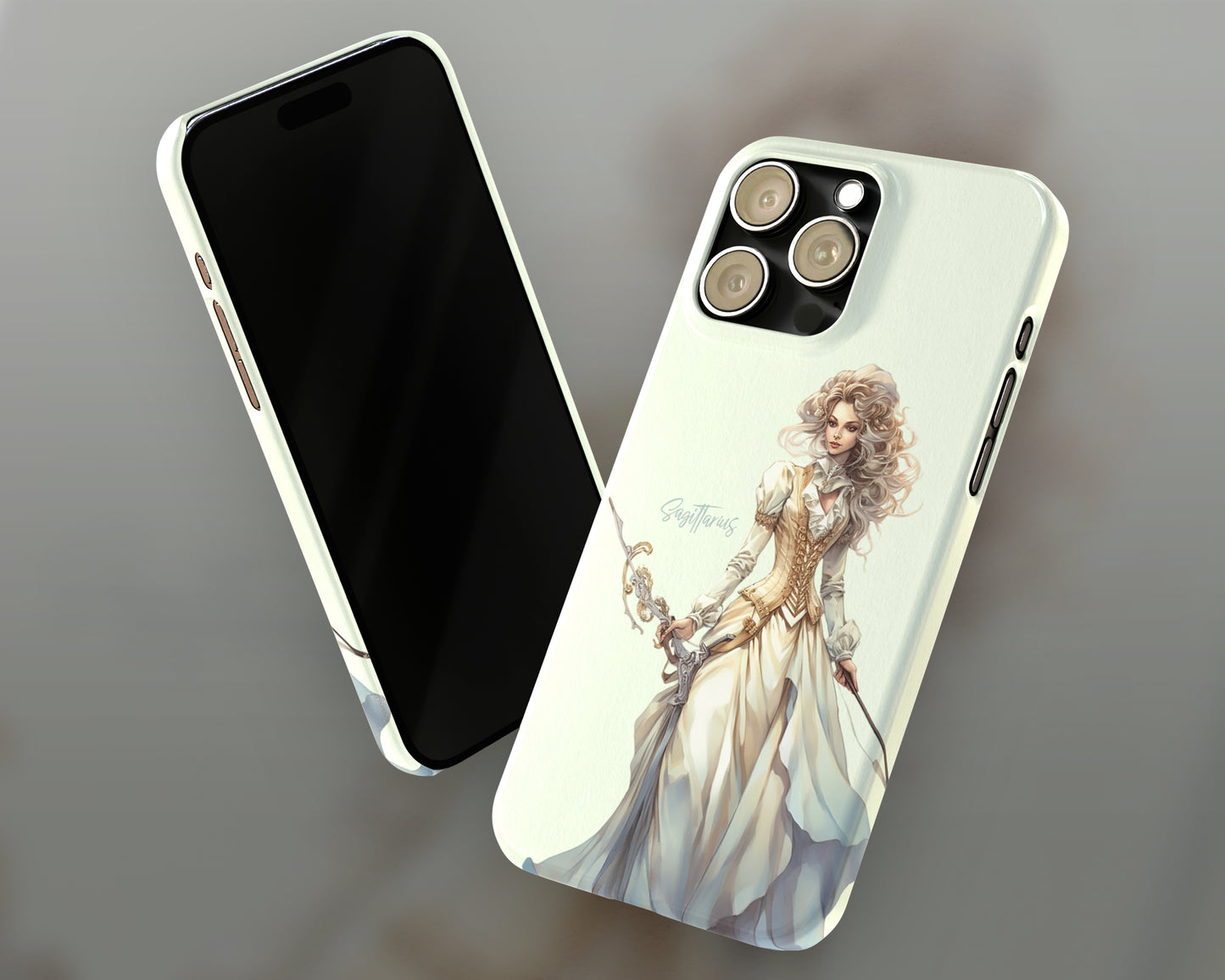 Sagittarius Zodiac sign watercolor Goddess iPhone case