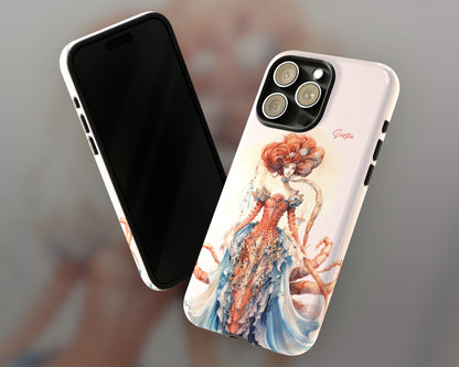 Scorpio Zodiac sign watercolor Goddess iPhone case