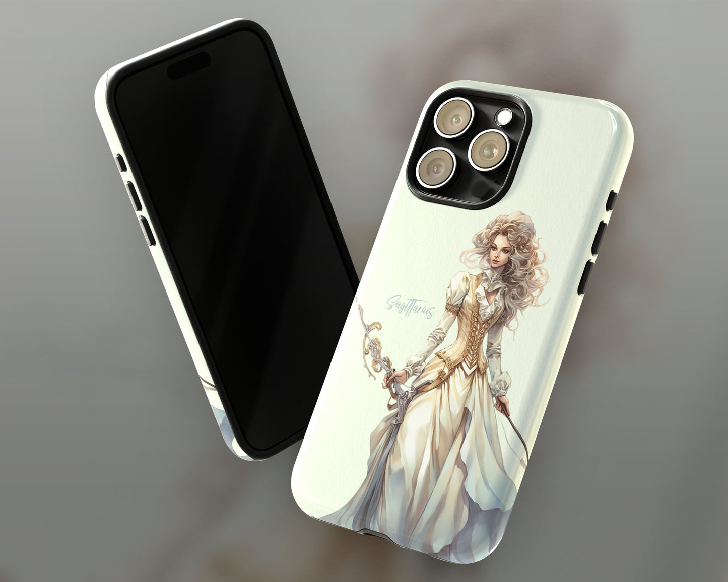 Sagittarius Zodiac sign watercolor Goddess iPhone case