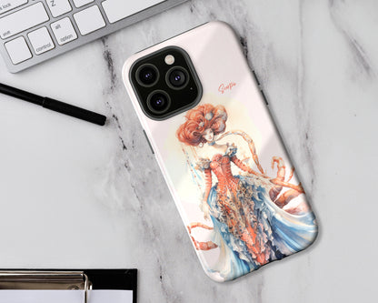 Scorpio Zodiac sign watercolor Goddess iPhone case