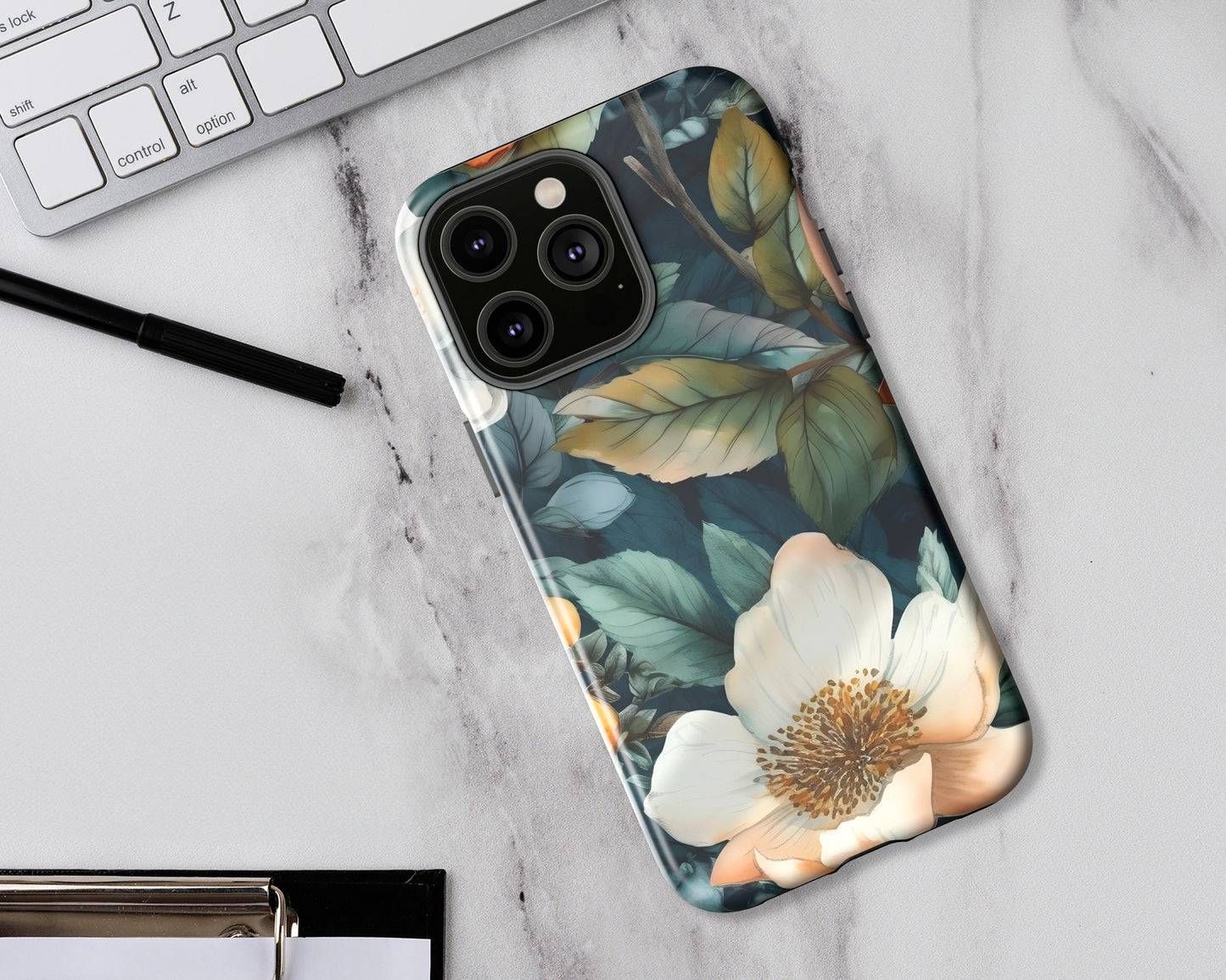 Watercolor flowers iPhone case