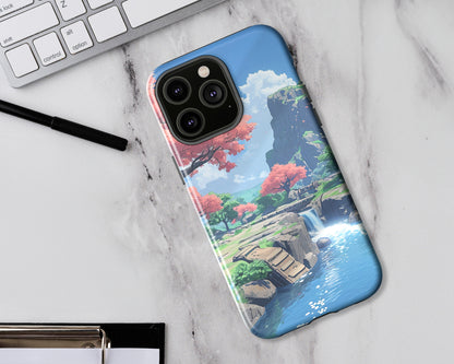 Game backgrounds in anime style iPhone case