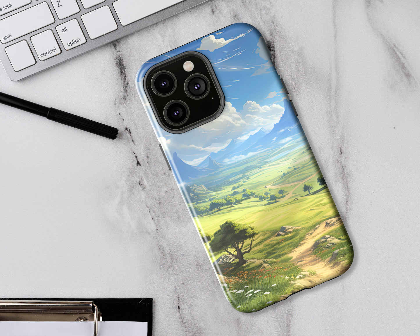 Game backgrounds in anime style iPhone case