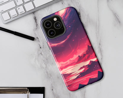 Galaxy skies in anime style iPhone case