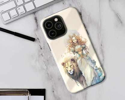 Leo Zodiac sign watercolor Goddess iPhone case