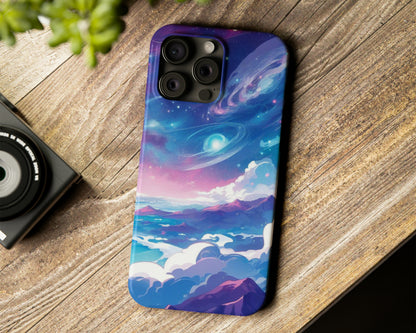 Galaxy skies in anime style iPhone case